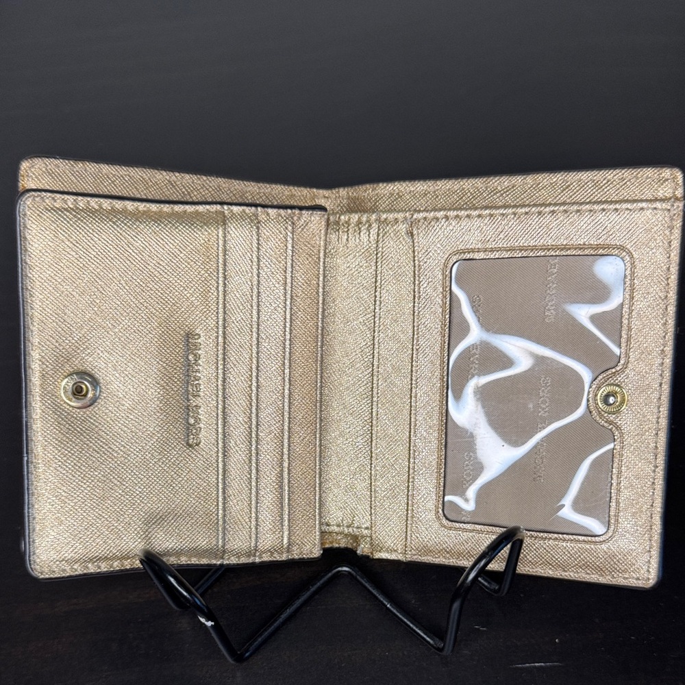 Michael Kors Metallic Gold Card Holder - Picture 6 of 12